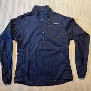 Women’s Patagonia Navy Houdini Pullover Windbreaker Jacket